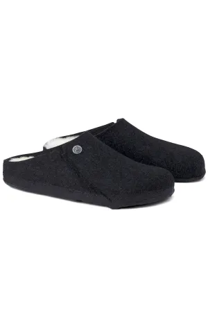 (1015090) Zermatt Shearling Wool Felt Slippers   Anthracite
