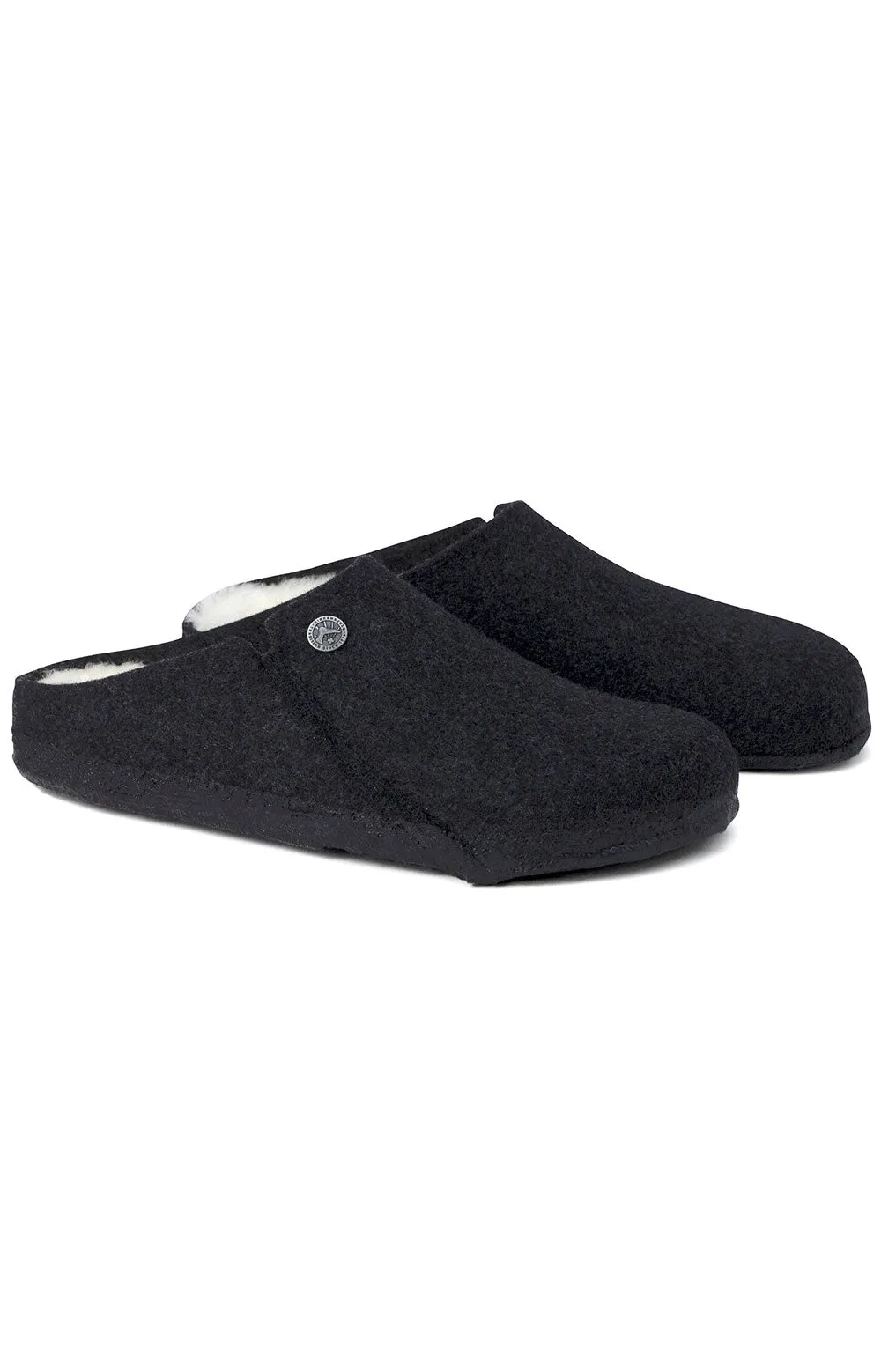 (1015090) Zermatt Shearling Wool Felt Slippers   Anthracite
