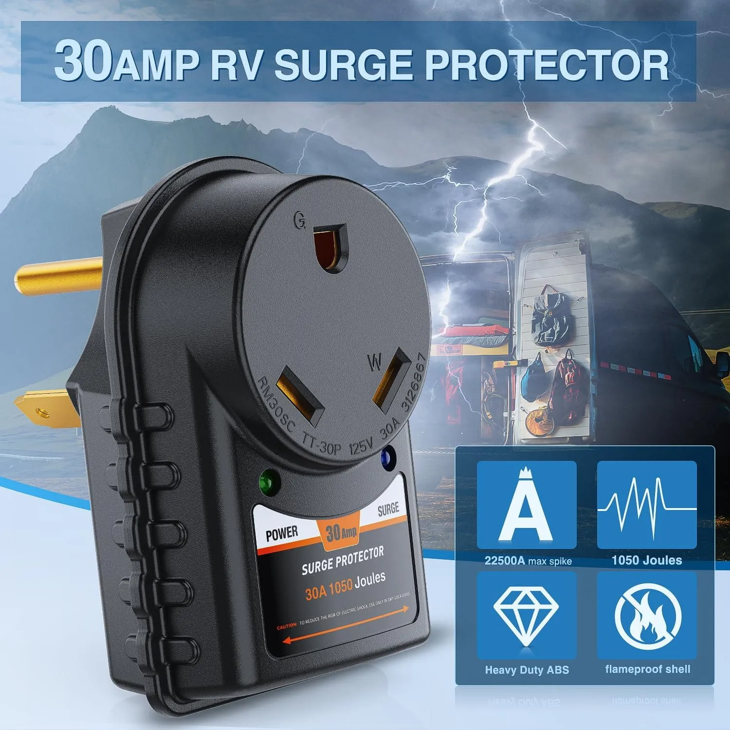 30Amp RV Surge Protector Adapter
