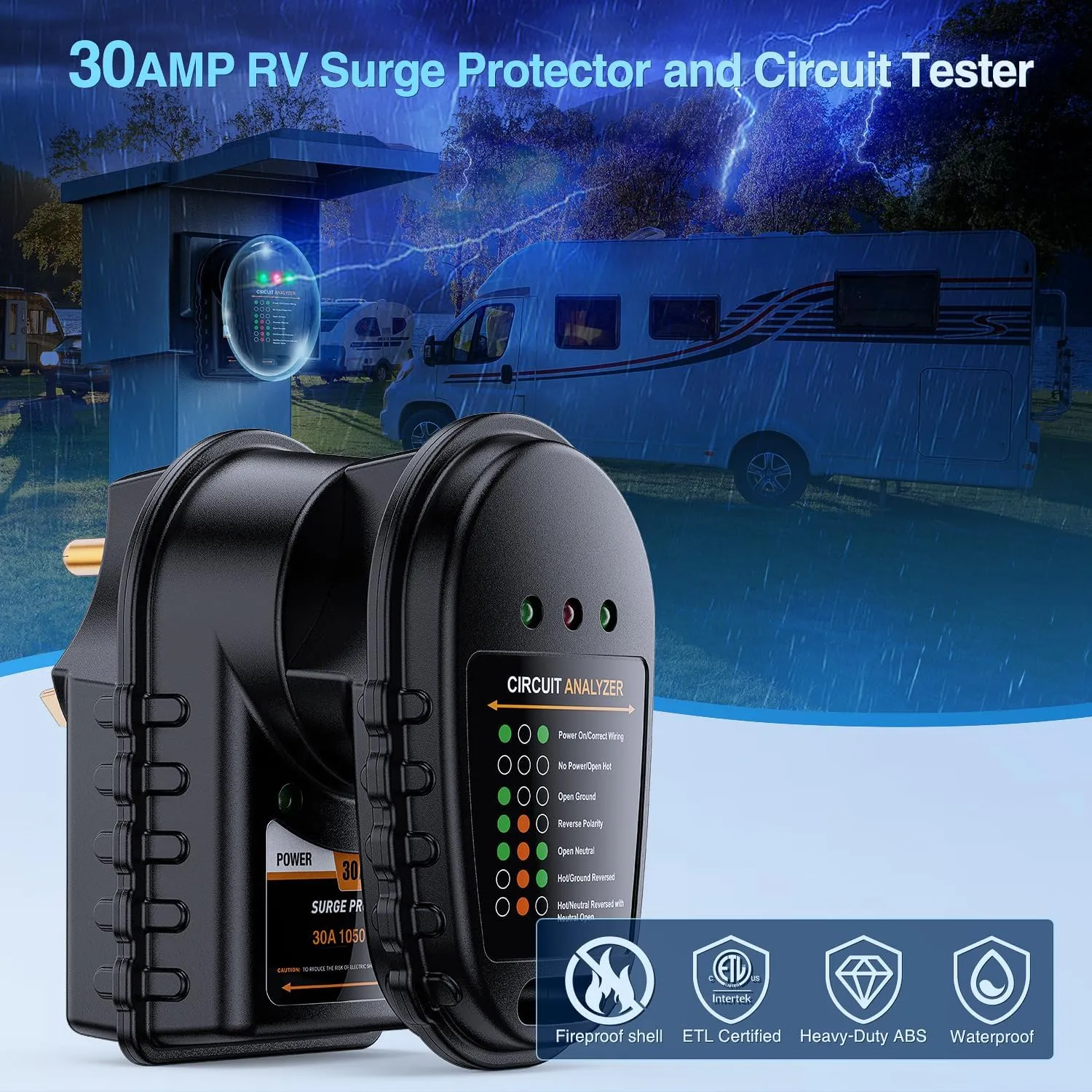 30Amp RV Surge Protector & 30Amp Circuit Tester
