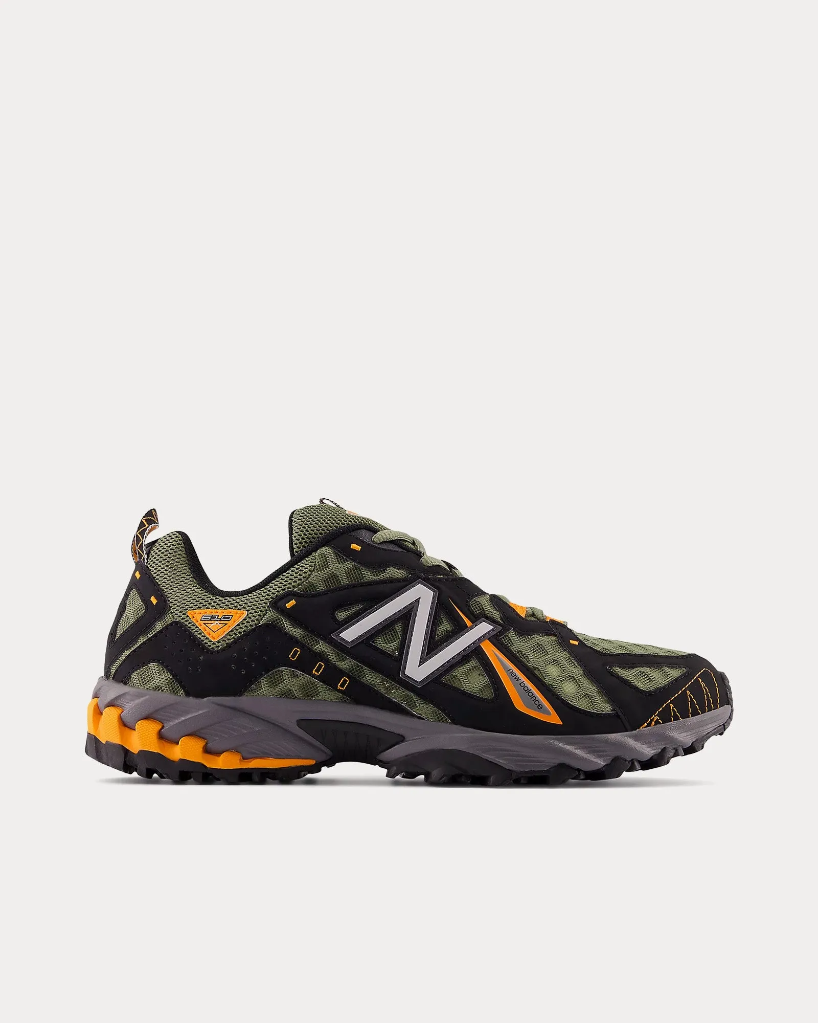 610v1 Dark Olivine/ Black / Sun Glow Low Top Sneakers