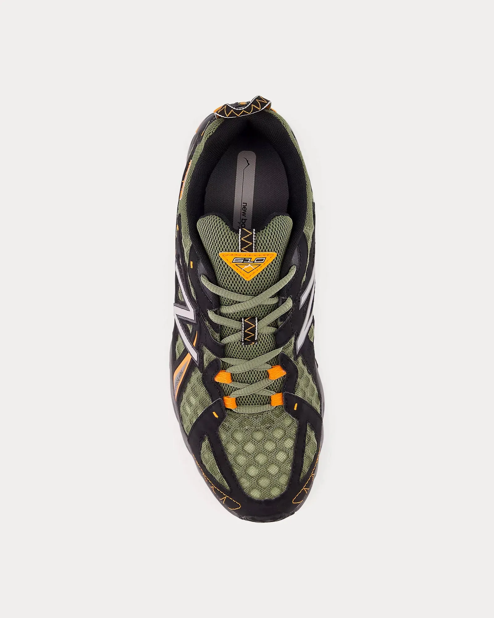 610v1 Dark Olivine/ Black / Sun Glow Low Top Sneakers