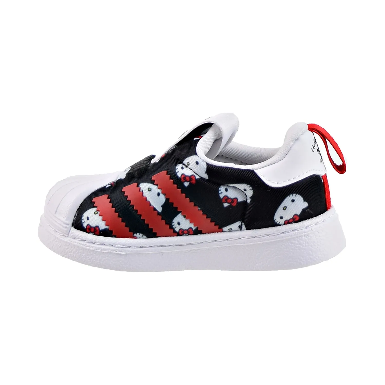 Adidas Hello Kitty Superstar 360 Toddlers Shoes Cloud White-Core Black-Vivid Red