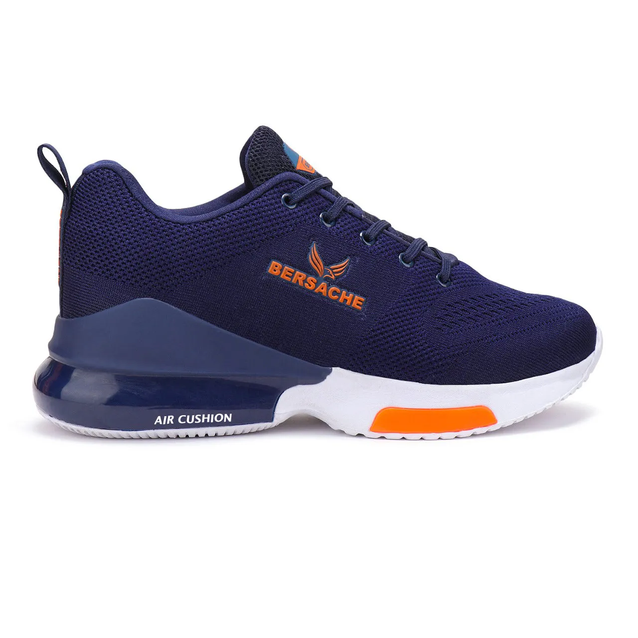Bersache Lightweight Sports Running Shoes For Men Navy-9048