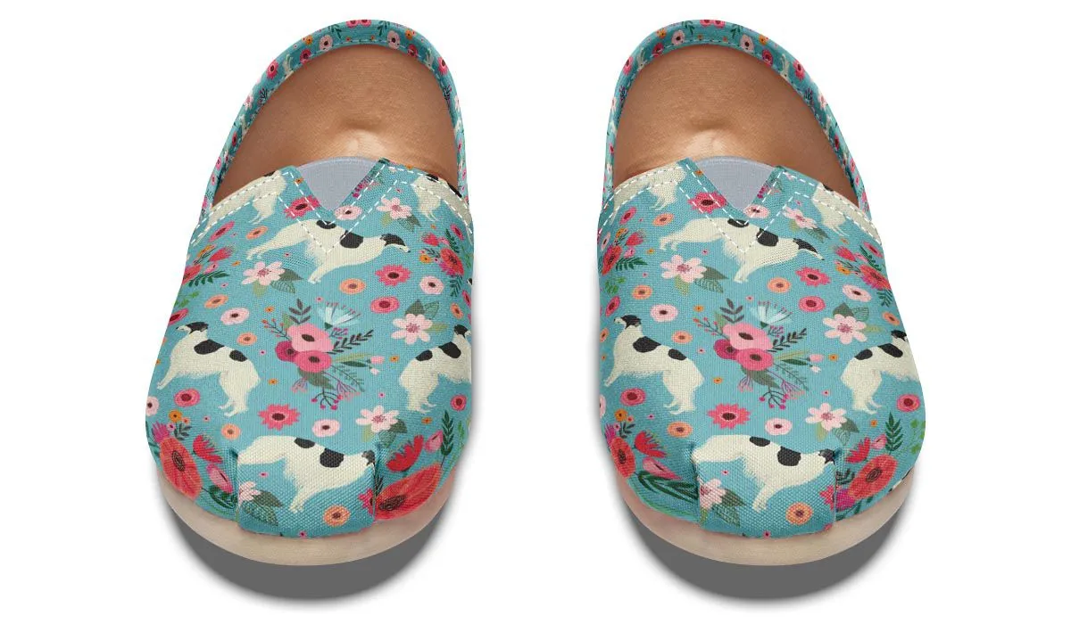 Borzoi Flower Casual Shoes