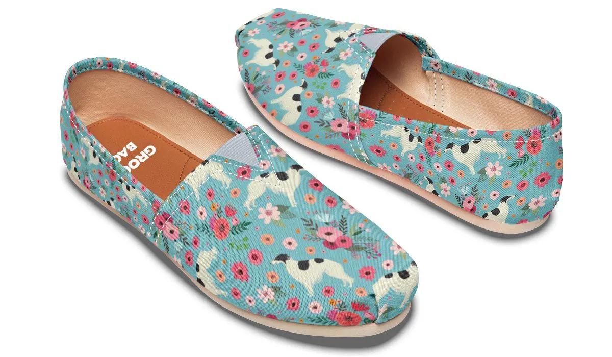 Borzoi Flower Casual Shoes
