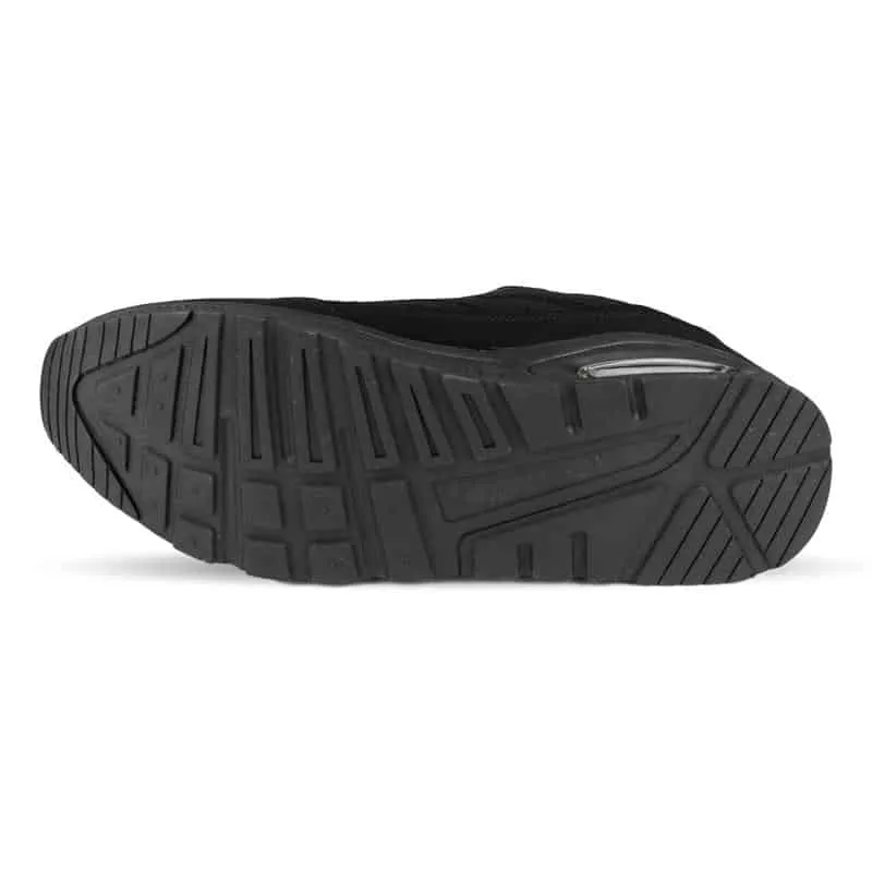 Boys Black Lightweight Mesh Trainer