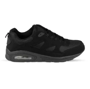 Boys Black Lightweight Mesh Trainer