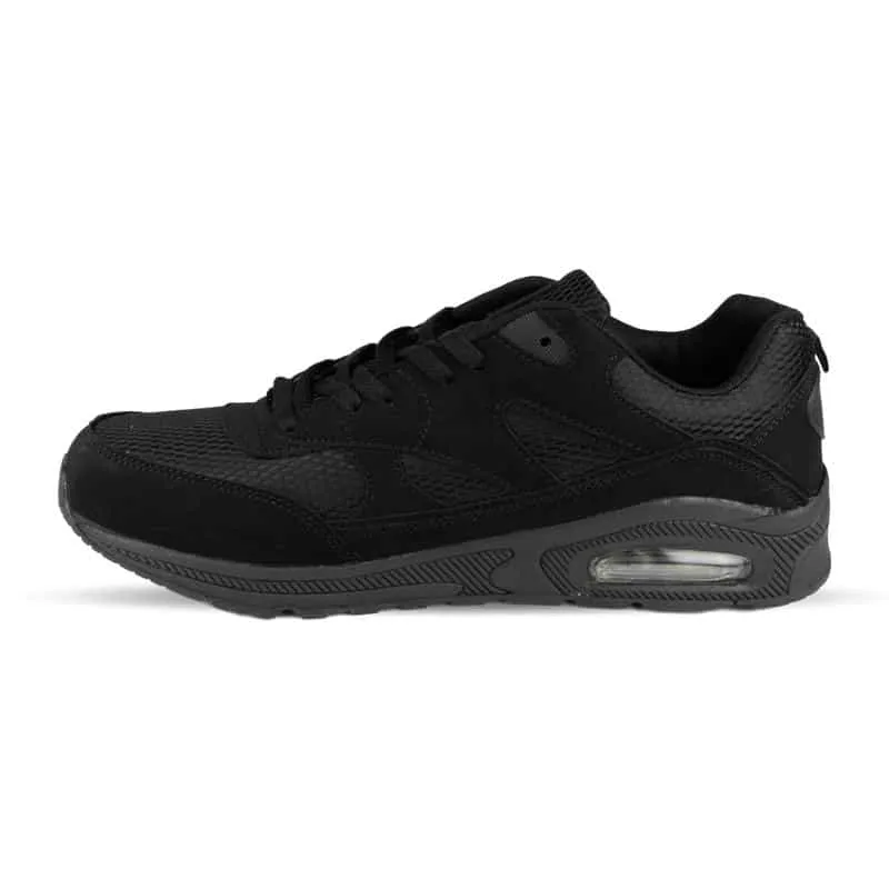 Boys Black Lightweight Mesh Trainer