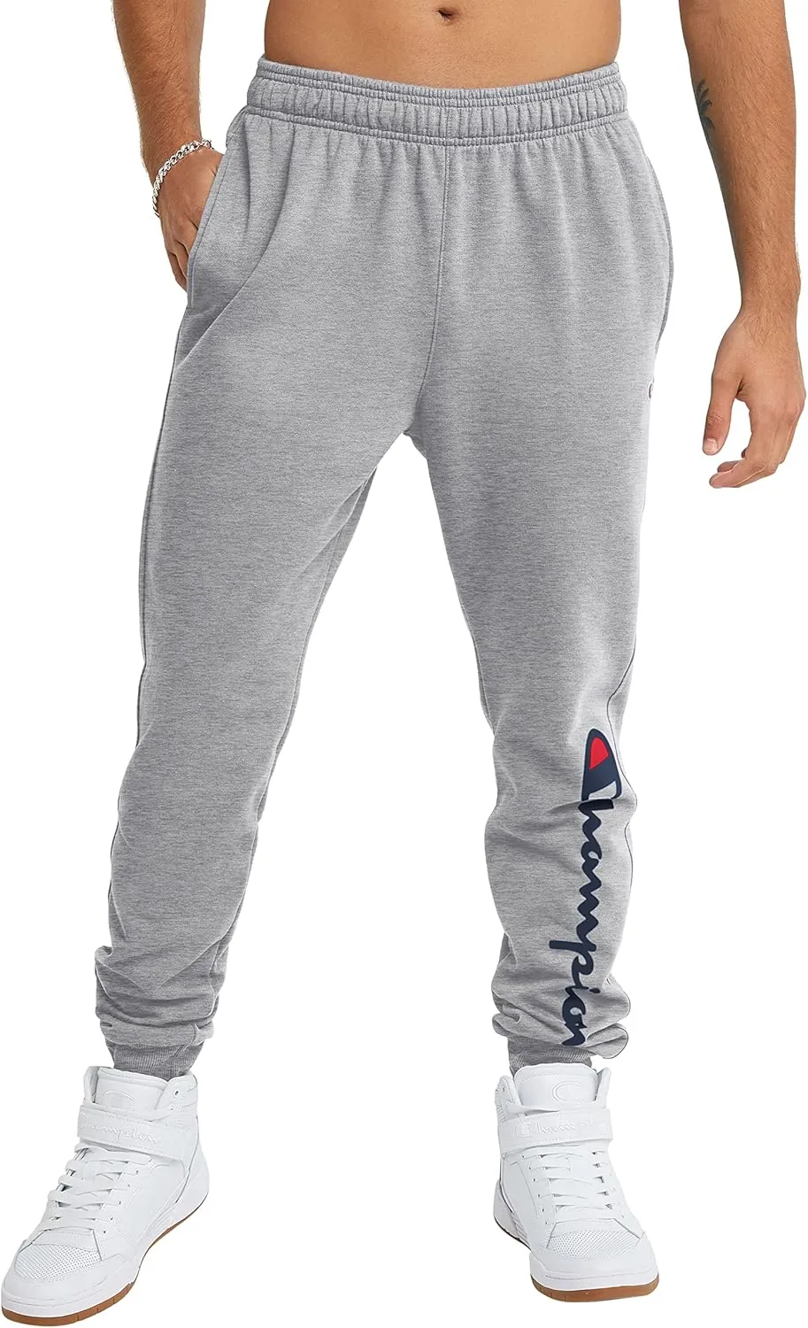 Champion Men's Joggers, Powerblend, Fleece Joggers, Sweatpants for Men (Reg. or Big & Tall)