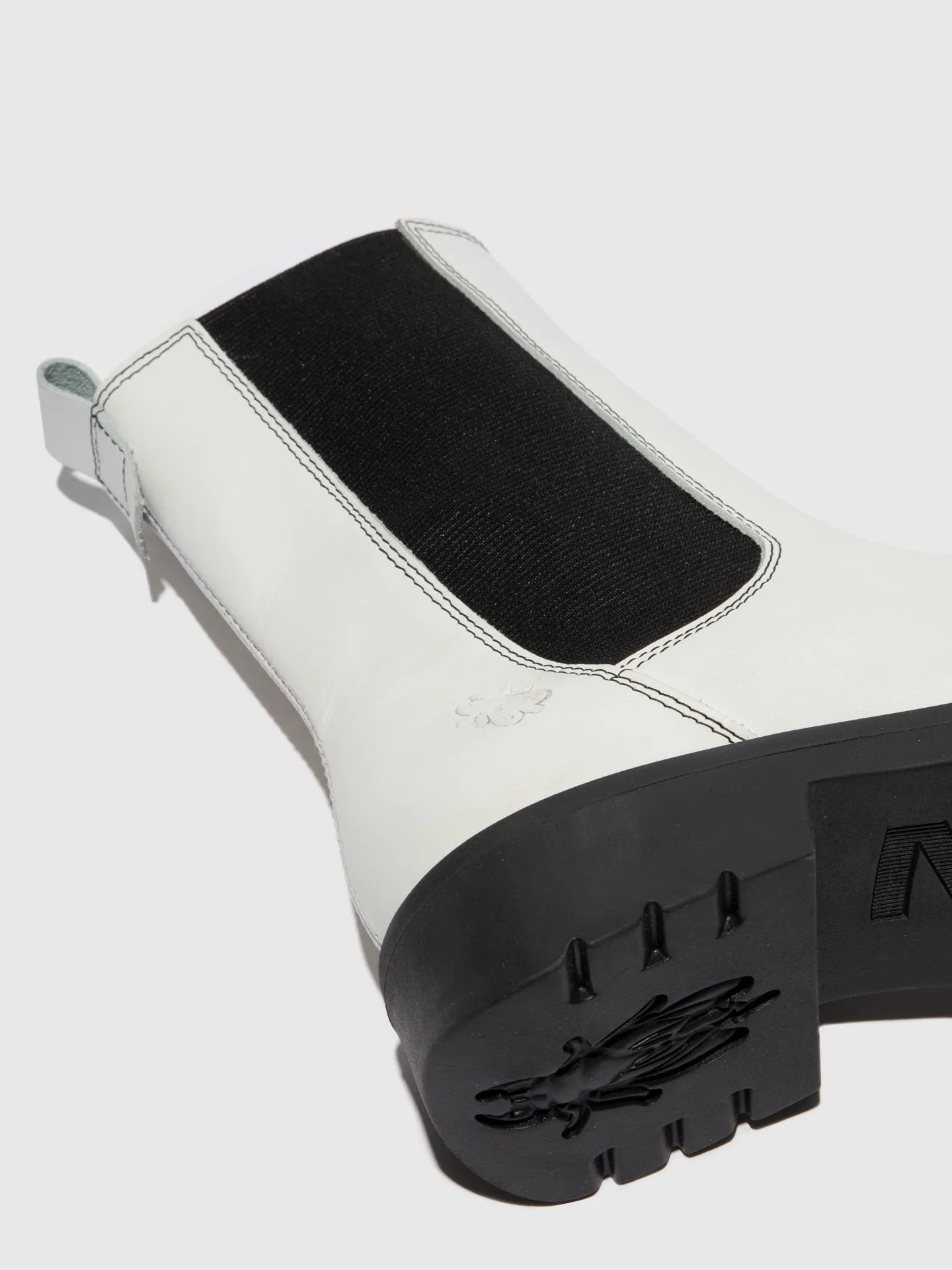 Chelsea Ankle Boots REIN795FLY RUG OFFWHITE (BLACK)