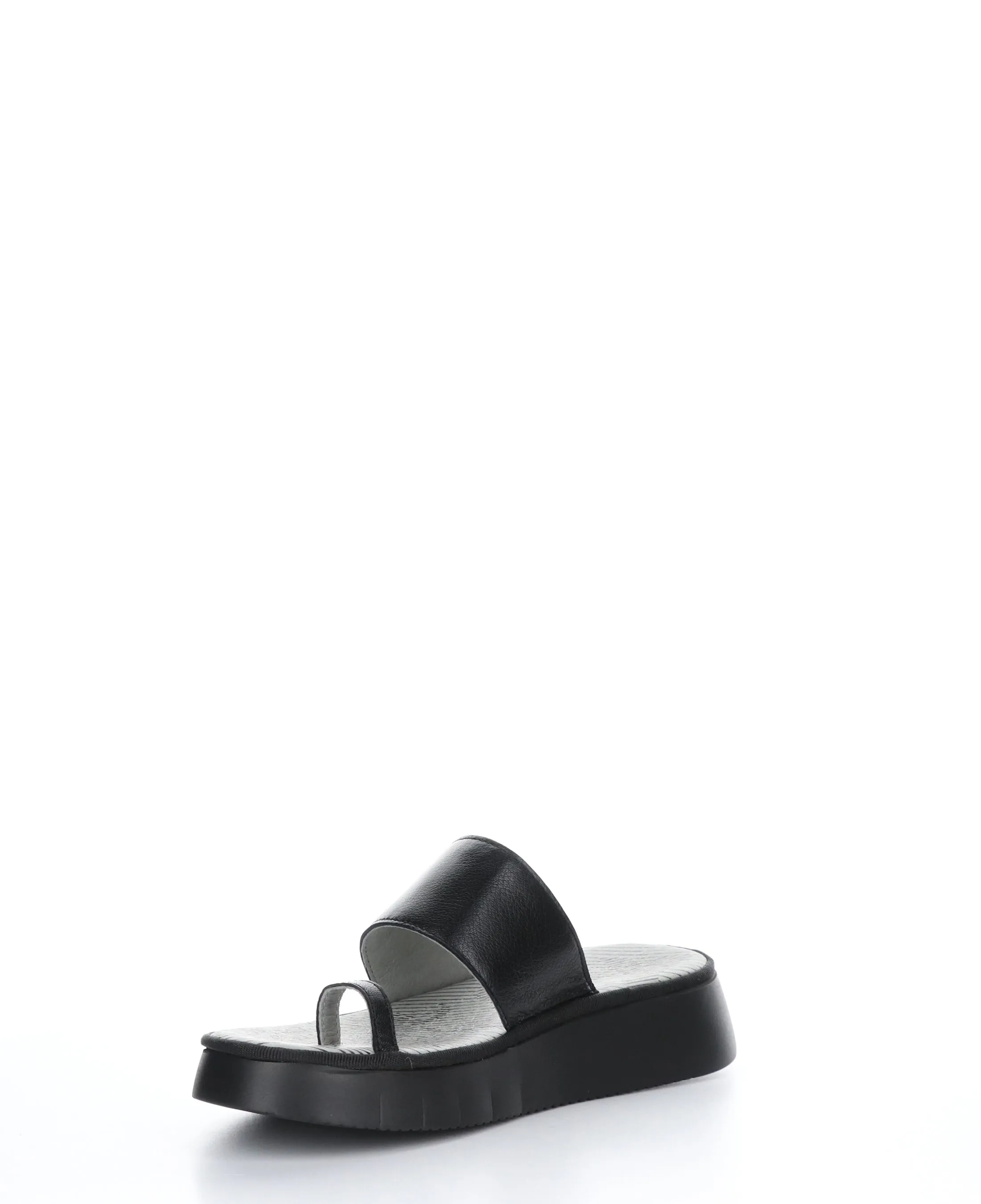 CHEV316FLY Mousse Black Strappy Sandals
