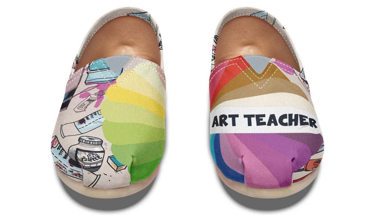 Colorful Art Teacher Casual Shoes