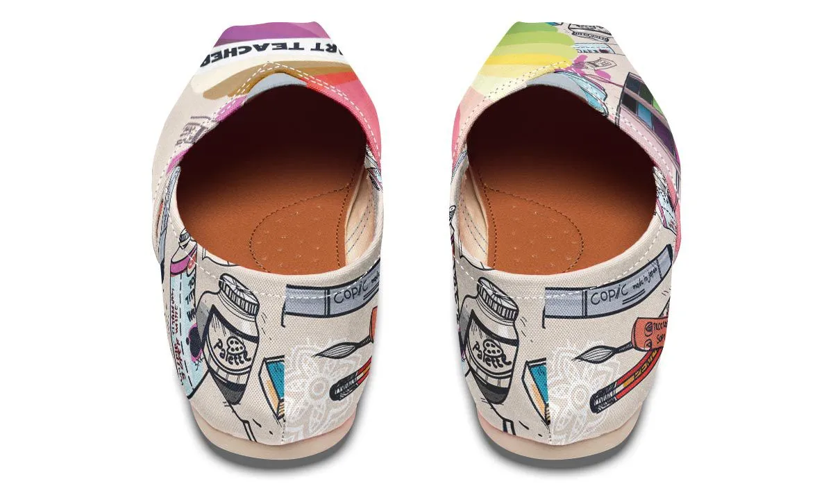 Colorful Art Teacher Casual Shoes