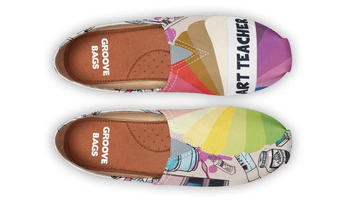 Colorful Art Teacher Casual Shoes