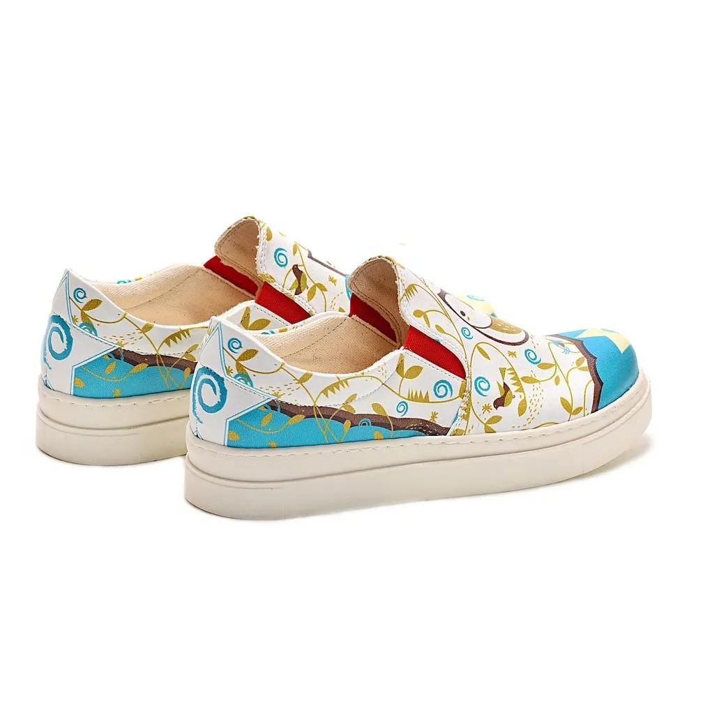 Cute Owl Slip on Sneakers Shoes NVN104