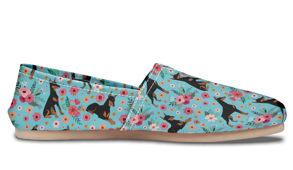 Doberman Flower Casual Shoes