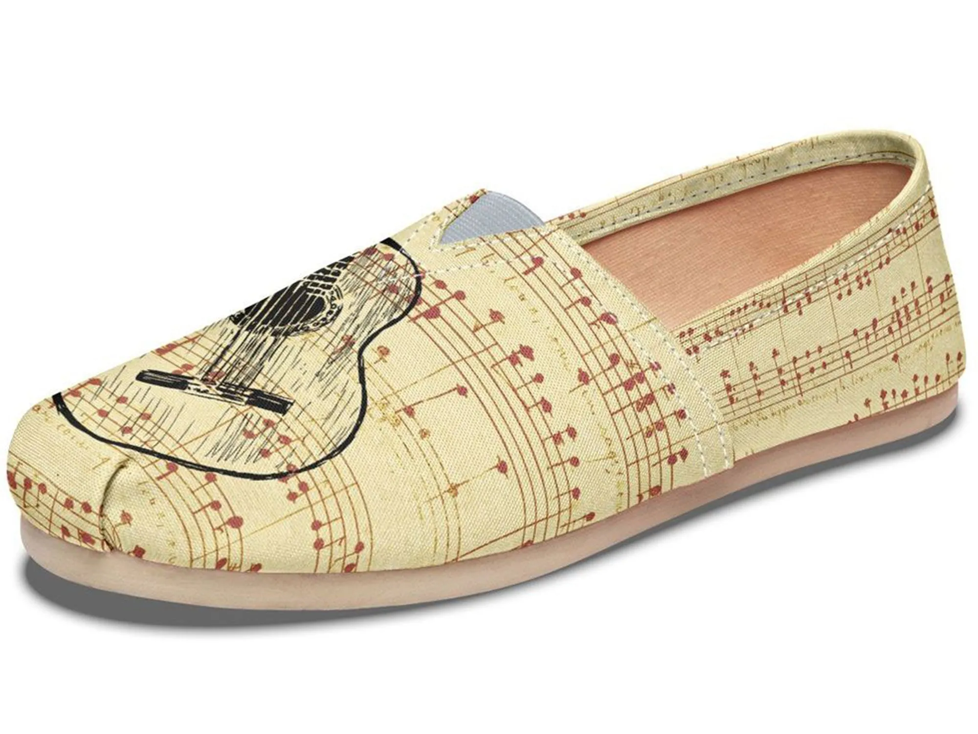 Guitar Sketch Casual Shoes