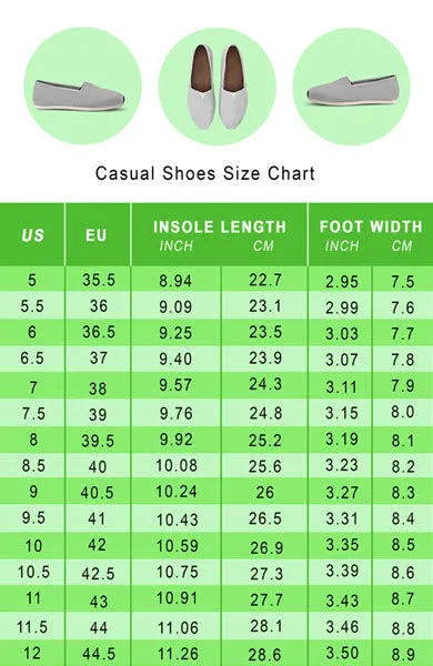 Hebrew Language Casual Shoes