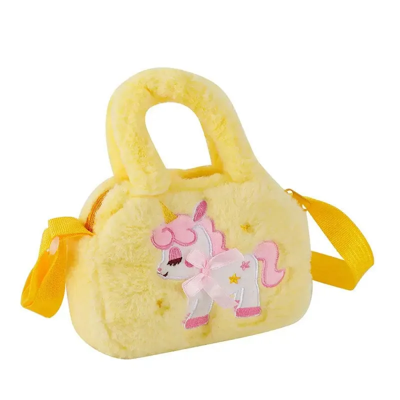 Kawaii Unicorn Pattern Plush Bag