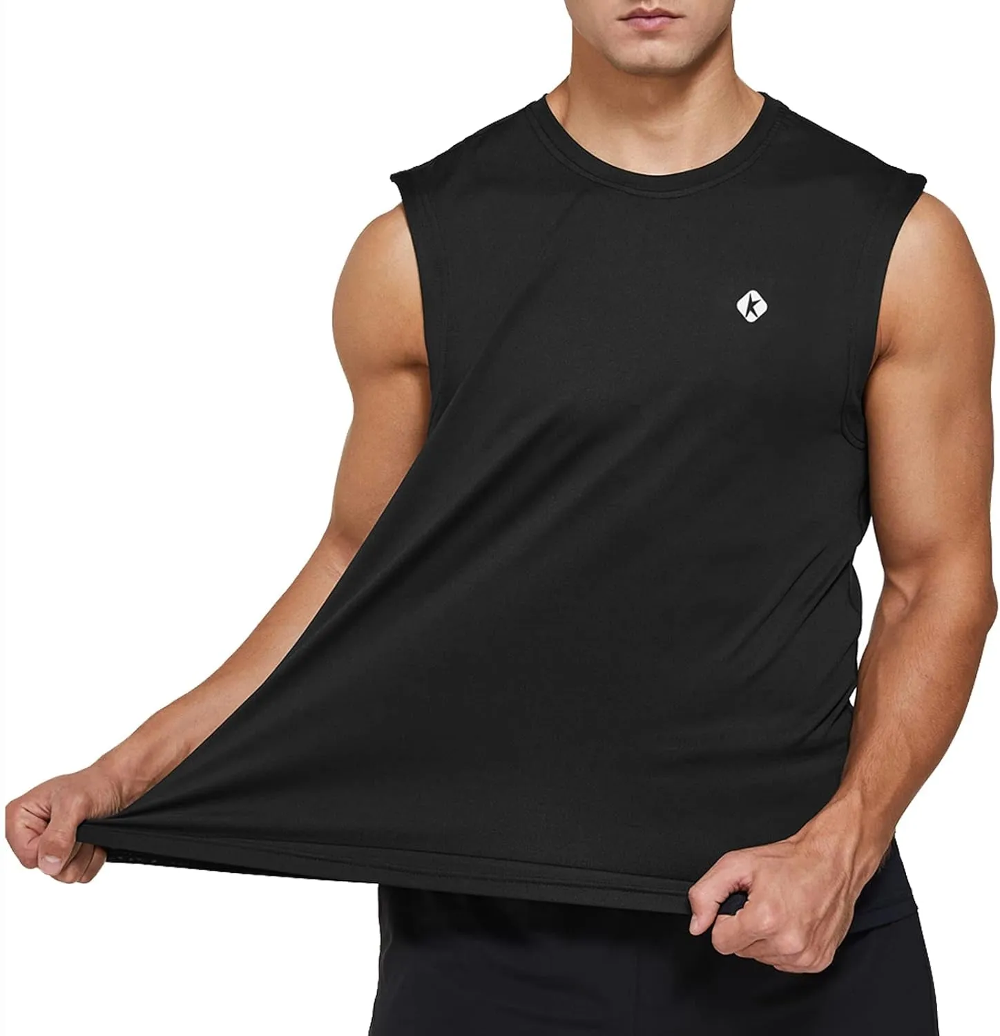 Ksmien Men's Sleeveless Quick Dry Workout/Bodybuilding Tank Top