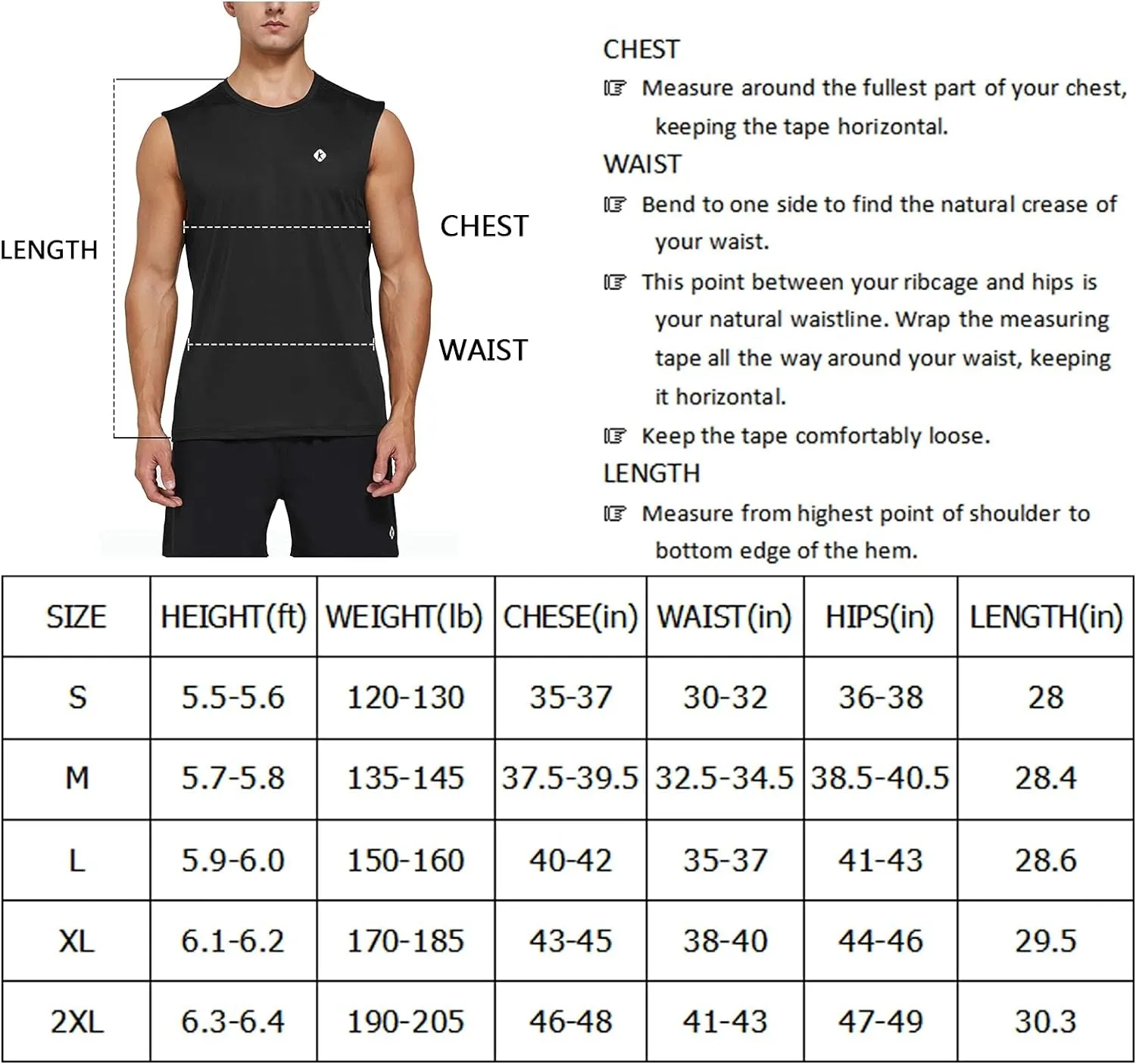 Ksmien Men's Sleeveless Quick Dry Workout/Bodybuilding Tank Top