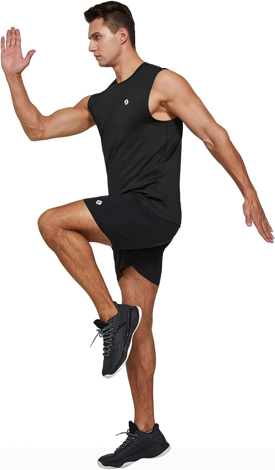 Ksmien Men's Sleeveless Quick Dry Workout/Bodybuilding Tank Top