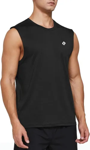 Ksmien Men's Sleeveless Quick Dry Workout/Bodybuilding Tank Top