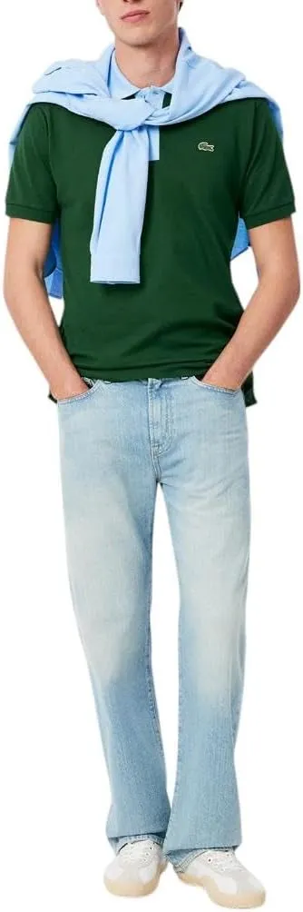 Lacoste Men's Seasonal Short Sleeve Classic Fit Contrast Collar Polo