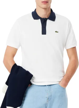Lacoste Men's Seasonal Short Sleeve Classic Fit Contrast Collar Polo