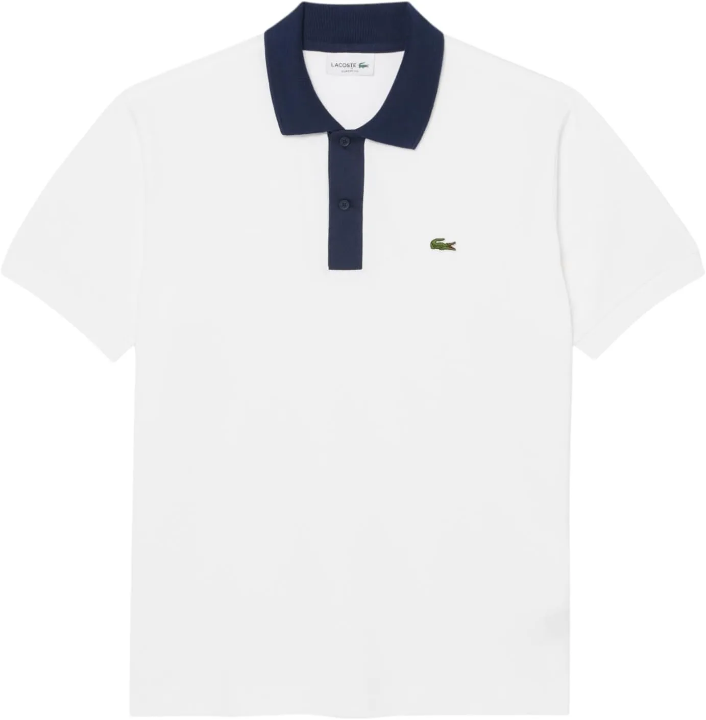 Lacoste Men's Seasonal Short Sleeve Classic Fit Contrast Collar Polo