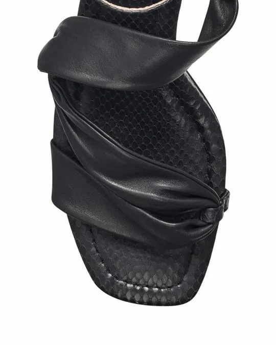 Louise Et Cie HETTY Ankle Straped Fashion Heeled Sandals BLACK
