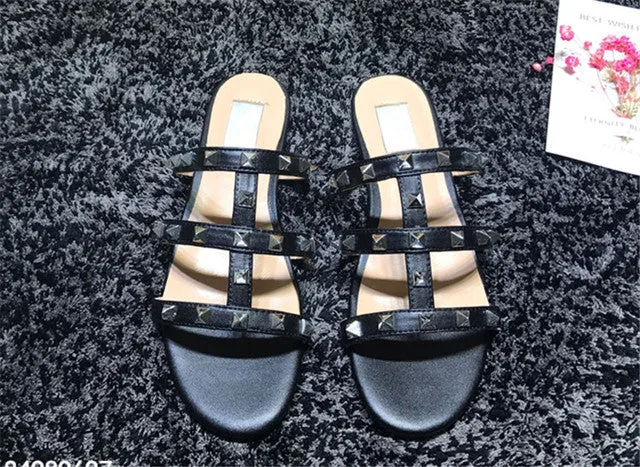 Luxury Designer Genuine Leather Comfortable European Sandals