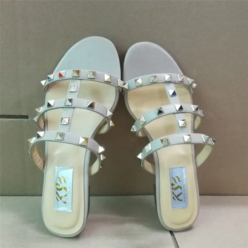 Luxury Designer Genuine Leather Comfortable European Sandals