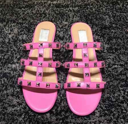 Luxury Designer Genuine Leather Comfortable European Sandals