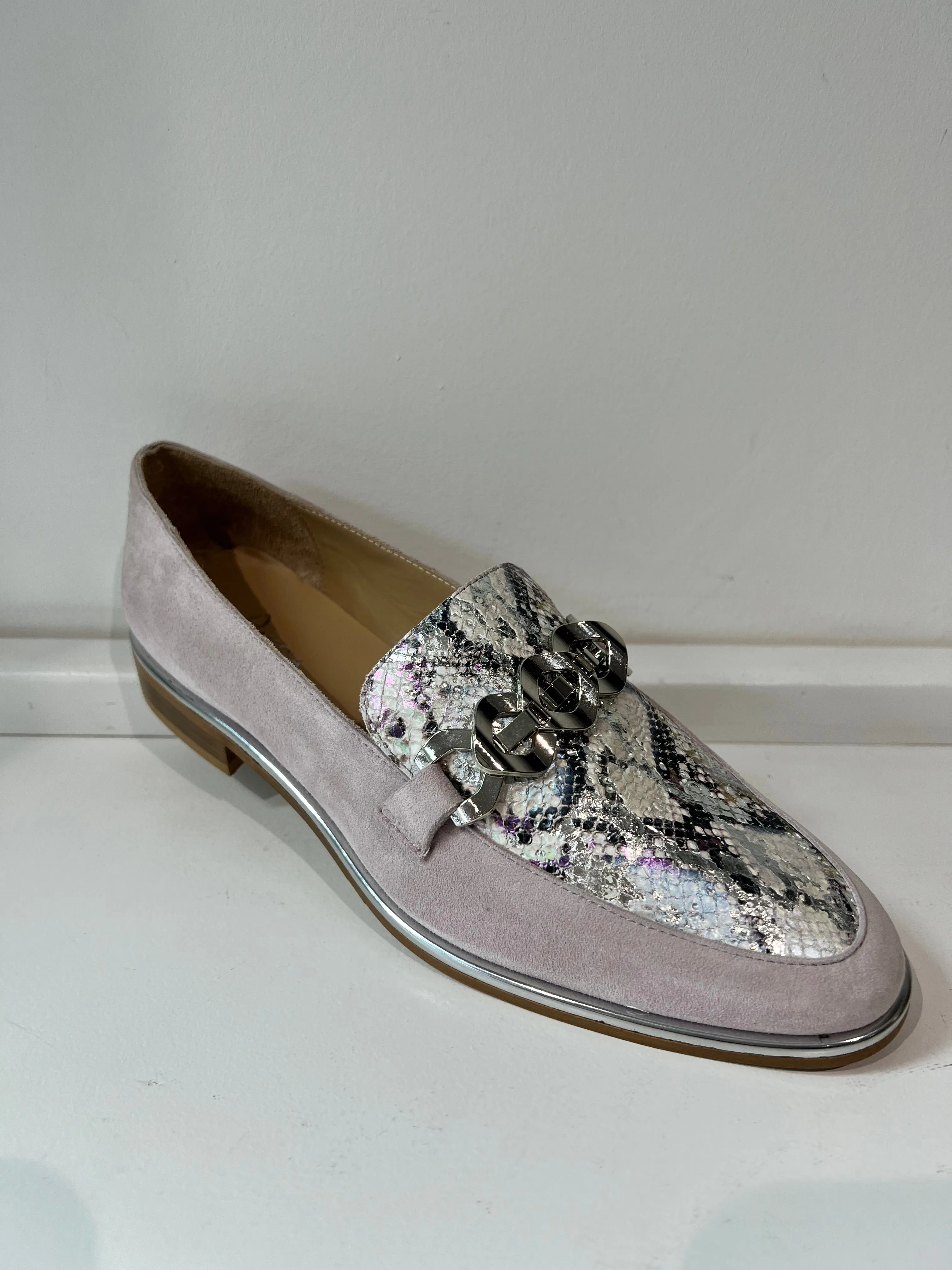 Mauve Suede Loafer