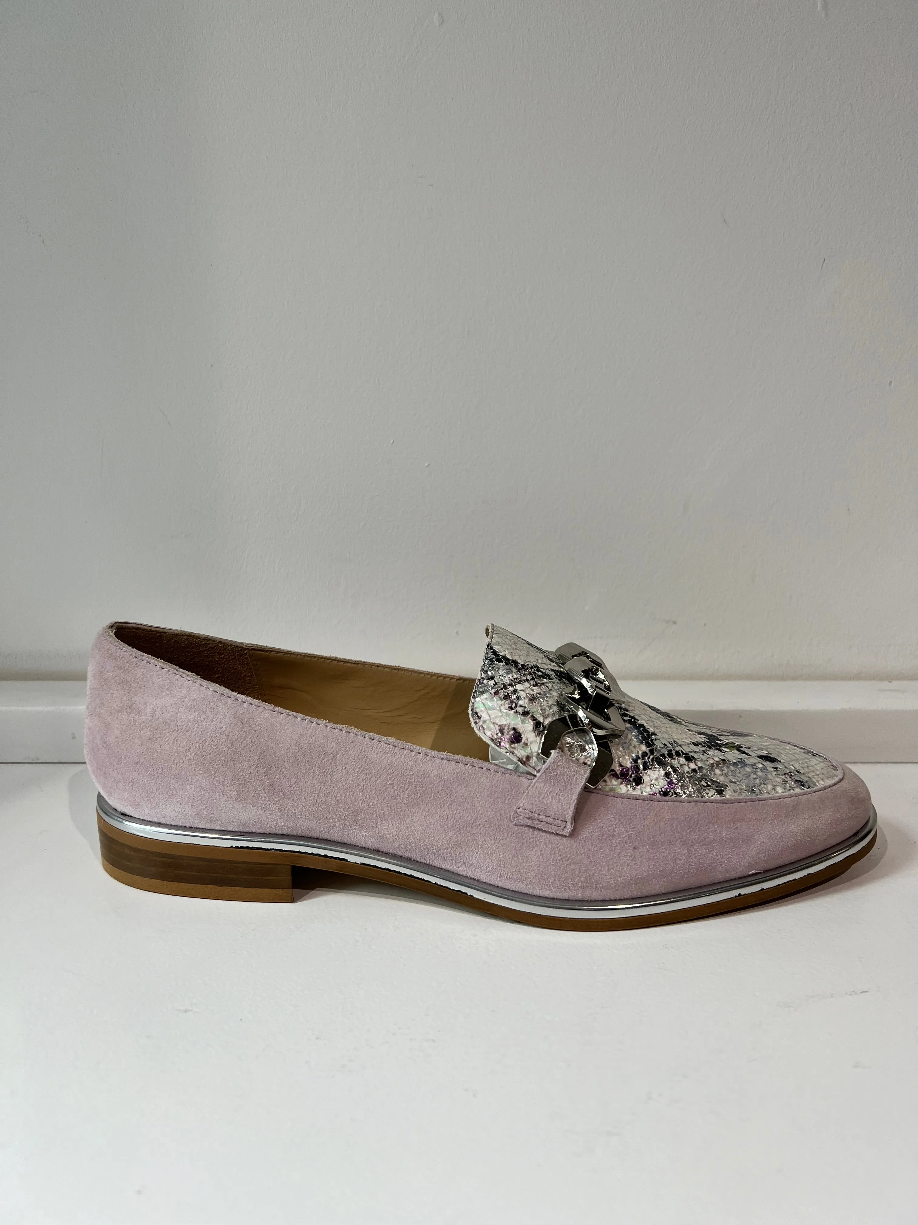 Mauve Suede Loafer