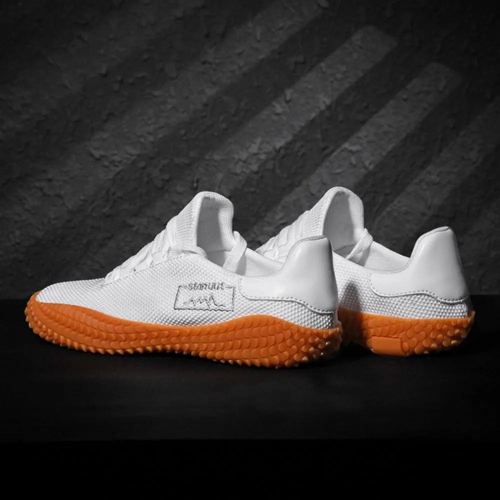 Men’s Sneakers Barefoot Lightweight Shoes - White Size US11 = EU46