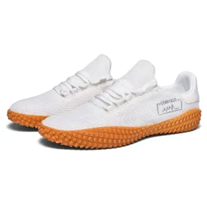 Men’s Sneakers Barefoot Lightweight Shoes - White Size US11 = EU46