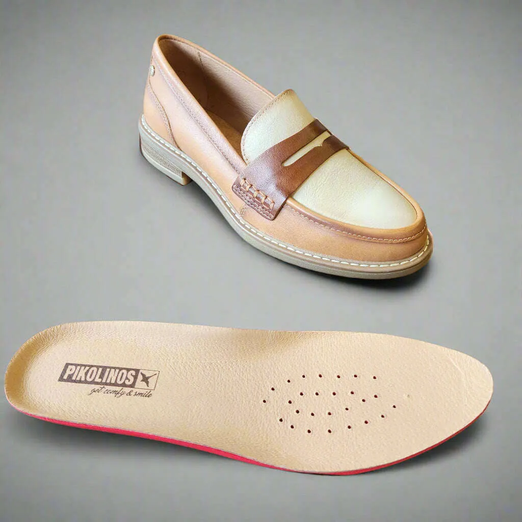 PIKOLINOS  - Aldaya Loafer in Almond Combo