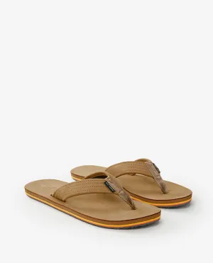 Revival Leather Open Toe Shoes - Tan