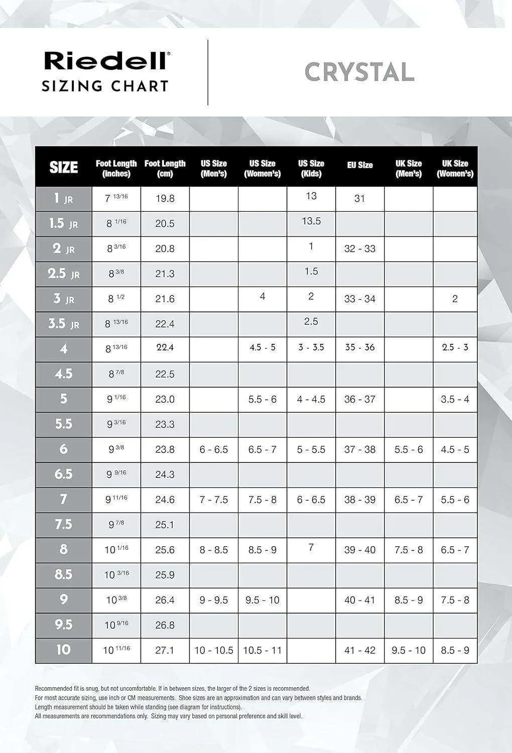 Riedell Crystal Adult Ice Skates - Competitive Figure Ice Skates with Stainless Steel Vesta Blade