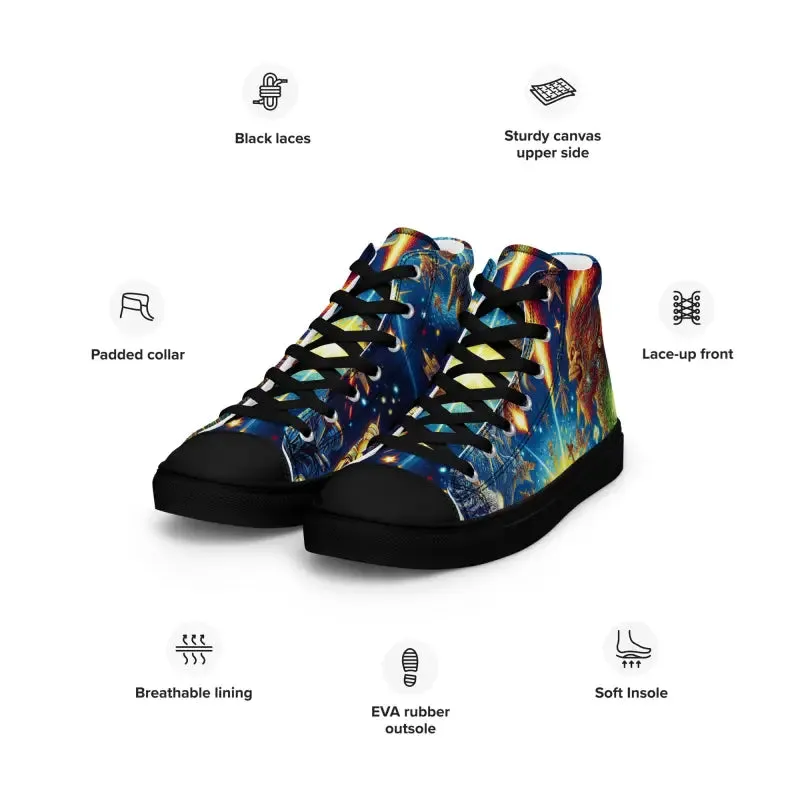 Space Graphic Canvas Shoes Limit High Style