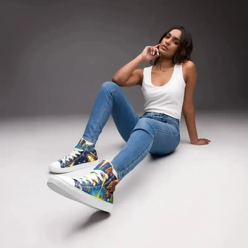 Space Graphic Canvas Shoes Limit High Style