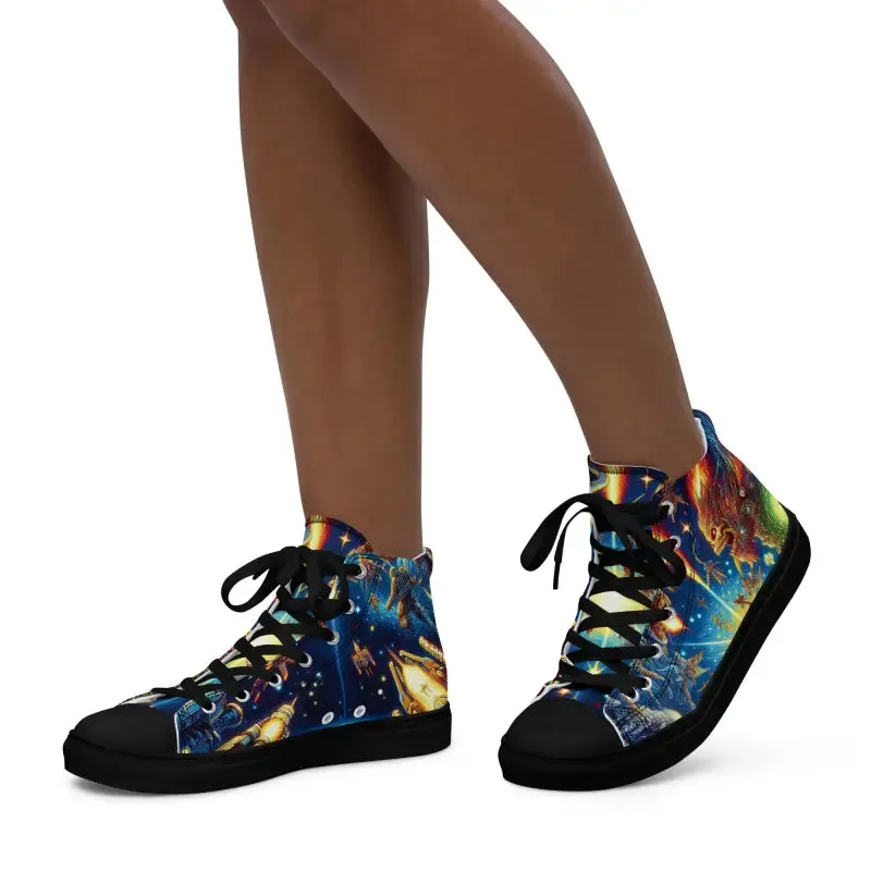 Space Graphic Canvas Shoes Limit High Style