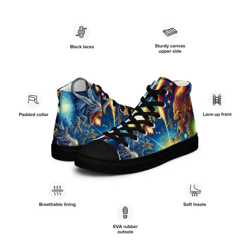 Space Graphic Canvas Shoes Limit High Style