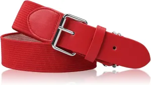 Stelle Baseball/Softball/Fastpitch Belt Girls Sports Elastic Adjustable Boys Uniform Belts Youth and Adult Sizes