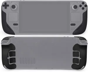 TALONGAMES Controller Grips Compatible with Steam Deck OLED / Steam Deck Controllers, Anti-Slip, Sweat-Absorbent, Textured Skin kit, for Handle Grips, Buttons, Triggers, D-pad ( Pro - Black )