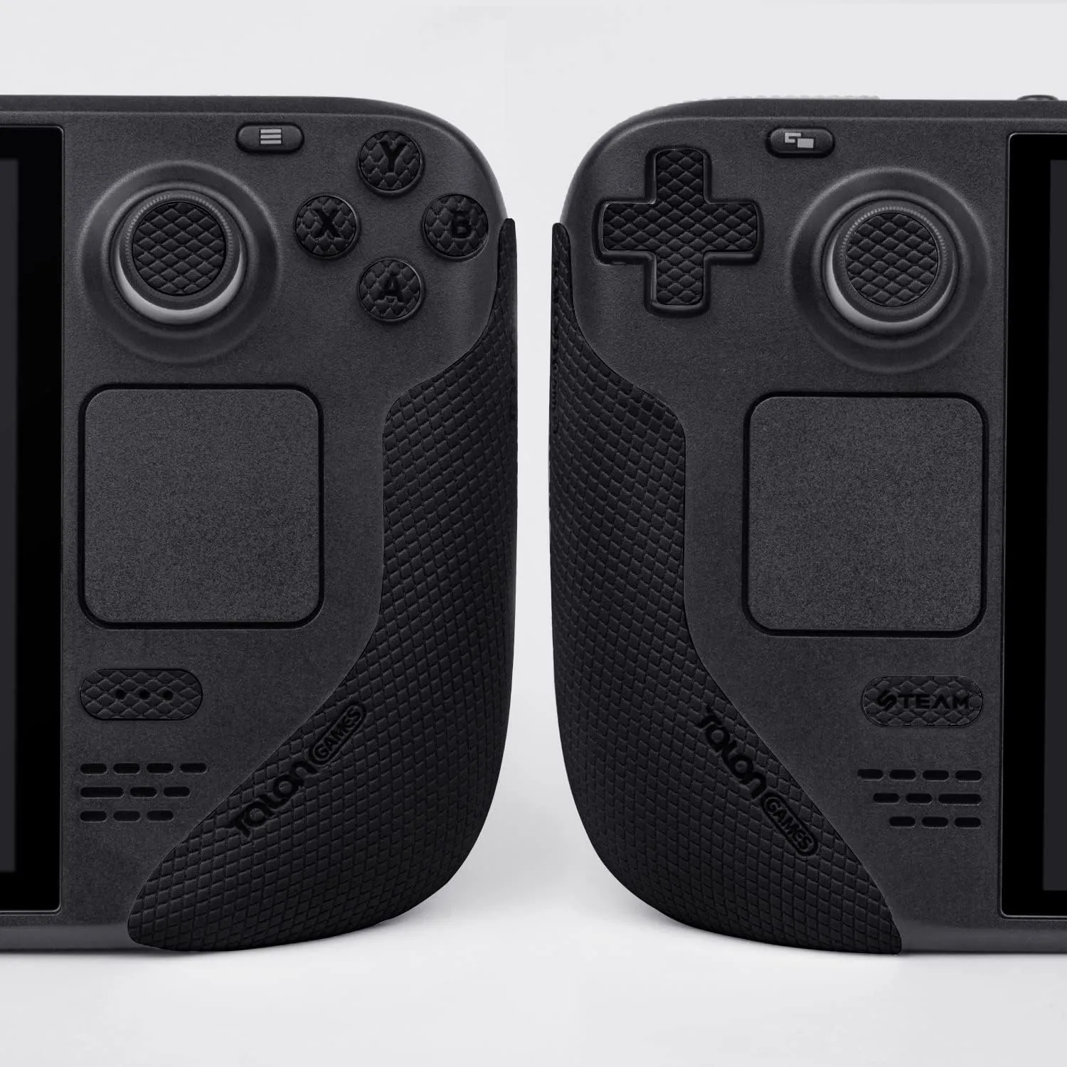TALONGAMES Controller Grips Compatible with Steam Deck OLED / Steam Deck Controllers, Anti-Slip, Sweat-Absorbent, Textured Skin kit, for Handle Grips, Buttons, Triggers, D-pad ( Pro - Black )