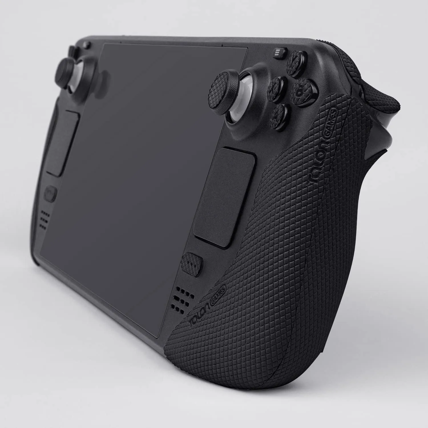 TALONGAMES Controller Grips Compatible with Steam Deck OLED / Steam Deck Controllers, Anti-Slip, Sweat-Absorbent, Textured Skin kit, for Handle Grips, Buttons, Triggers, D-pad ( Pro - Black )